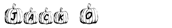 Jack O font preview
